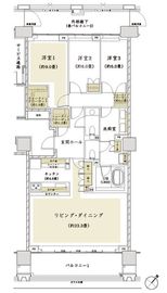 ザ・パークハウスグラン千鳥ヶ淵 5階 間取り図