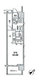 クリオ五反田 1205 間取り図