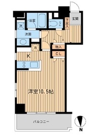 芝公園アパートメント 1002 間取り図