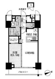 ダイレクトタワー池袋要町 13階 間取り図