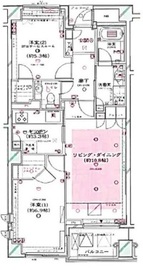 ガーデンホームズ白金 4階 間取り図