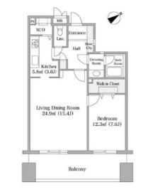上野5号館ハイツ 1205 間取り図