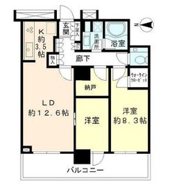 ブリリアタワー大崎 22階 間取り図