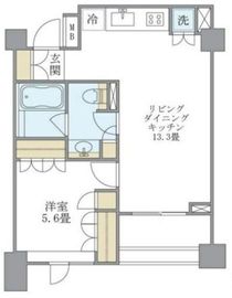 ブリリアイスト代々木上原 202 間取り図