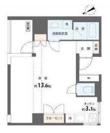 ユニテE 601 間取り図