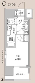 ラクラス幡ヶ谷 1105 間取り図