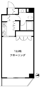 四谷デュープレックスD-R 3階 間取り図
