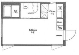 EDIT代々木 A303 間取り図