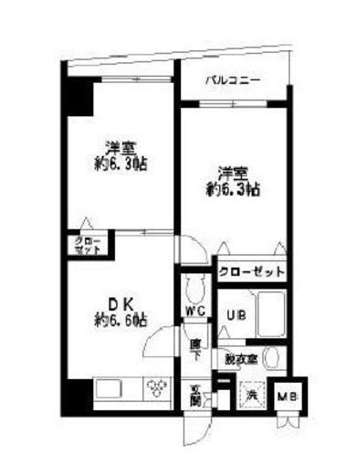 HF東日本橋レジデンス 1003 間取り図
