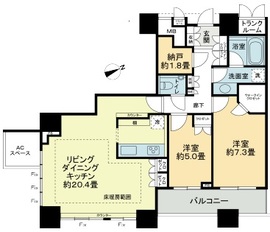 ザ・タワーズ台場 ウエスト 24階 間取り図