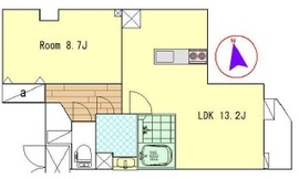 ログ都庁前 5階 間取り図