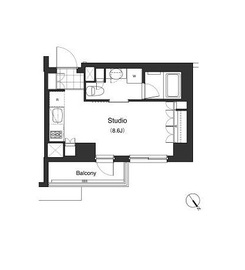 ライオンズマンション初台 208 間取り図