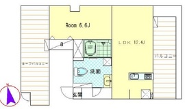 ログ都庁前 6階 間取り図