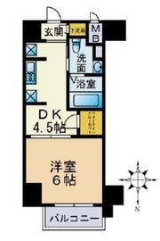 セレニティコート虎ノ門 2階 間取り図