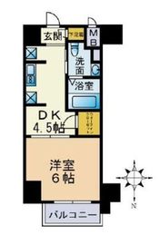 セレニティコート虎ノ門 8階 間取り図