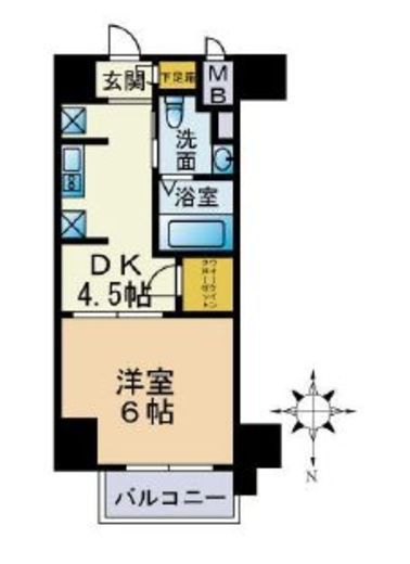 セレニティコート虎ノ門 1003 間取り図