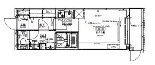 LEGALAND東品川 102 間取り図