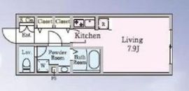 LEGALAND東品川 205 間取り図