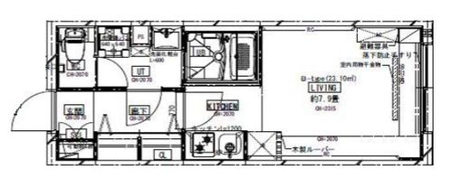 LEGALAND東品川 204 間取り図