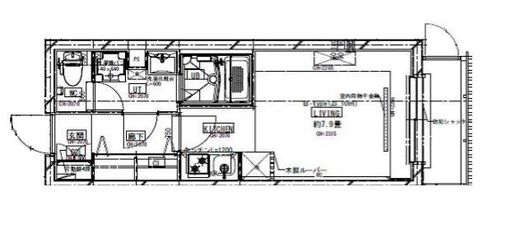 LEGALAND東品川 104 間取り図