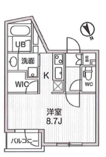 レジデンス白金高輪 305 間取り図