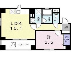 広尾ビューヒルズ 201 間取り図