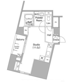 コンフォリア銀座イースト 1001 間取り図