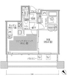 スカイフォレストレジデンス　タワー&スイート 15階 間取り図