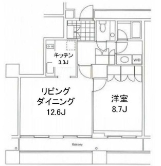 グランパークハイツ 305 間取り図