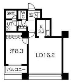 グランパークハイツ 404 間取り図