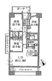 パークホームズ二子玉川ヒルトップ 7階 間取り図