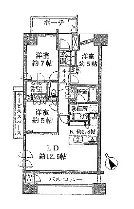 パークホームズ二子玉川ヒルトップ 11階 間取り図
