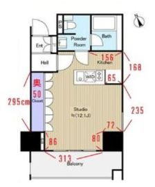 コートヒルズ広尾南 3階 間取り図