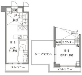 カスタリア中目黒 603 間取り図