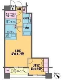 カスタリア銀座3 1403 間取り図