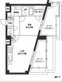 カスタリア自由が丘 305 間取り図