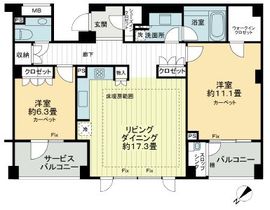 ブリスベージュ神宮前 3階 間取り図