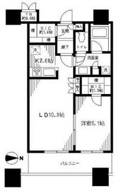 パークタワーグランスカイ 9階 間取り図