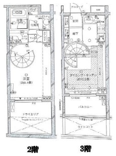 ピアース西麻布 2階 間取り図