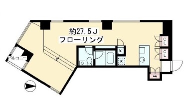 ディームス等々力 306 間取り図