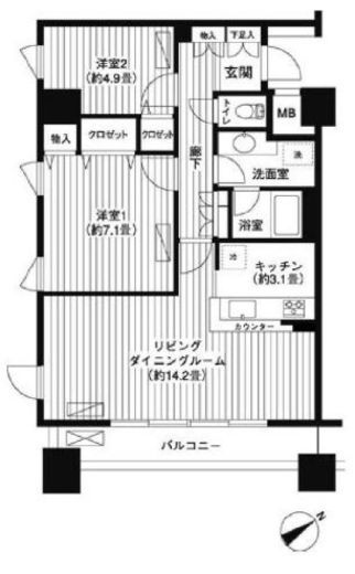 LOOP-M 607 間取り図