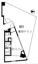 ディームス等々力 601 間取り図