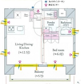 ルネサンス九段下ザ・レジデンス 12階 間取り図