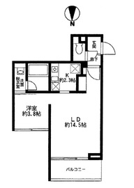コスモリード目黒学芸大学ウエスト 504 間取り図
