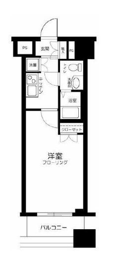 ヴィーダ・スカイコート品川 7階 間取り図