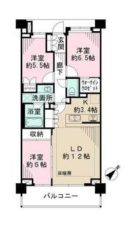 ザ・パークハウス学芸大学四季の杜 2階 間取り図
