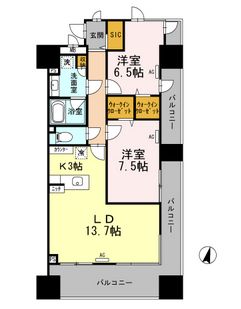 ロイヤルパークスシーサー南千住 912 間取り図