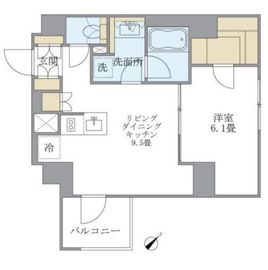 アパートメンツ不動前 405 間取り図