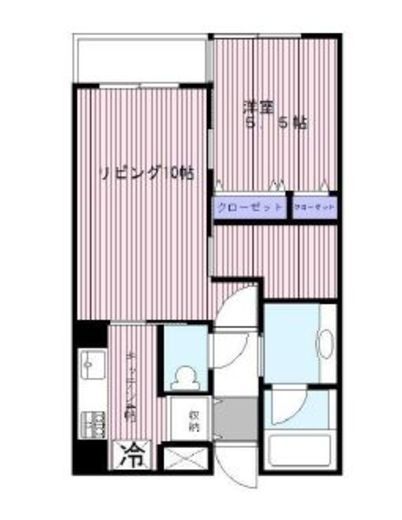 ウェリス麻布狸穴 2階 間取り図