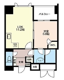 エスティメゾン五反田 703 間取り図